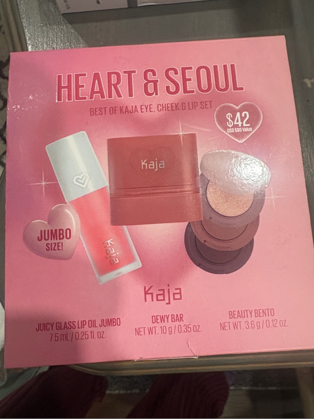 Kaja Heart & Seoul K-Beauty Eye, Cheek & Lip Set